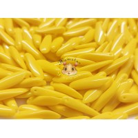 Намистини Кинджали Opaque Yellow 5×16 мм (1 шт)