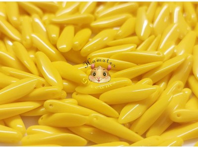 Намистини Кинджали Opaque Yellow 5×16 мм (1 шт) Намистини Кинджали Opaque Yellow 5×16 мм (1 шт)
