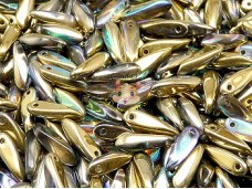 Намистини Кинджали Crystal Golden Rainbow 3×10 мм (10 шт)