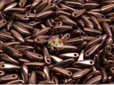 Намистини Кинджали Jet Bronze Luster 3×10 мм (10 шт)