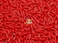 Намистини Кинджали Opaque Dark Coral Red 3×10 мм (1 шт) Намистини Кинджали Opaque Dark Coral Red 3×10 мм (1 шт)