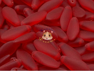 Намистини Кинджали Ruby Matt 3×10 мм (10 шт)