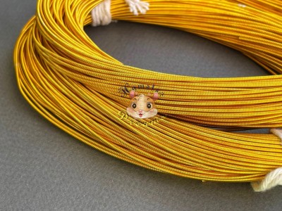Канітель жорстка Медове золото 1,25 мм / 1 метр
