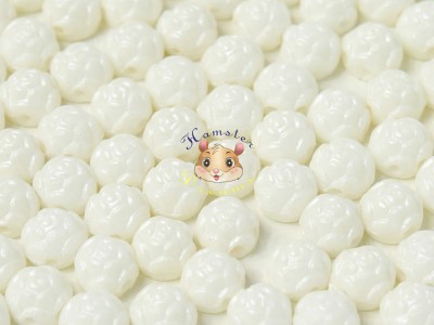 Намистини Кабошон Rosetta Alabaster Pastel White 6 мм (1 шт) Намистини Кабошон Rosetta Alabaster Pastel White 6 мм (1 шт)