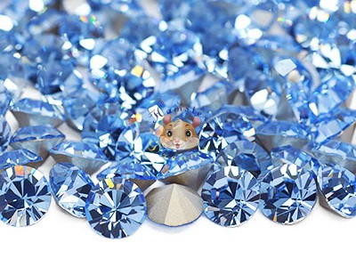 Шатони Preciosa Maxima Light Sapphire 8 мм (1 шт)